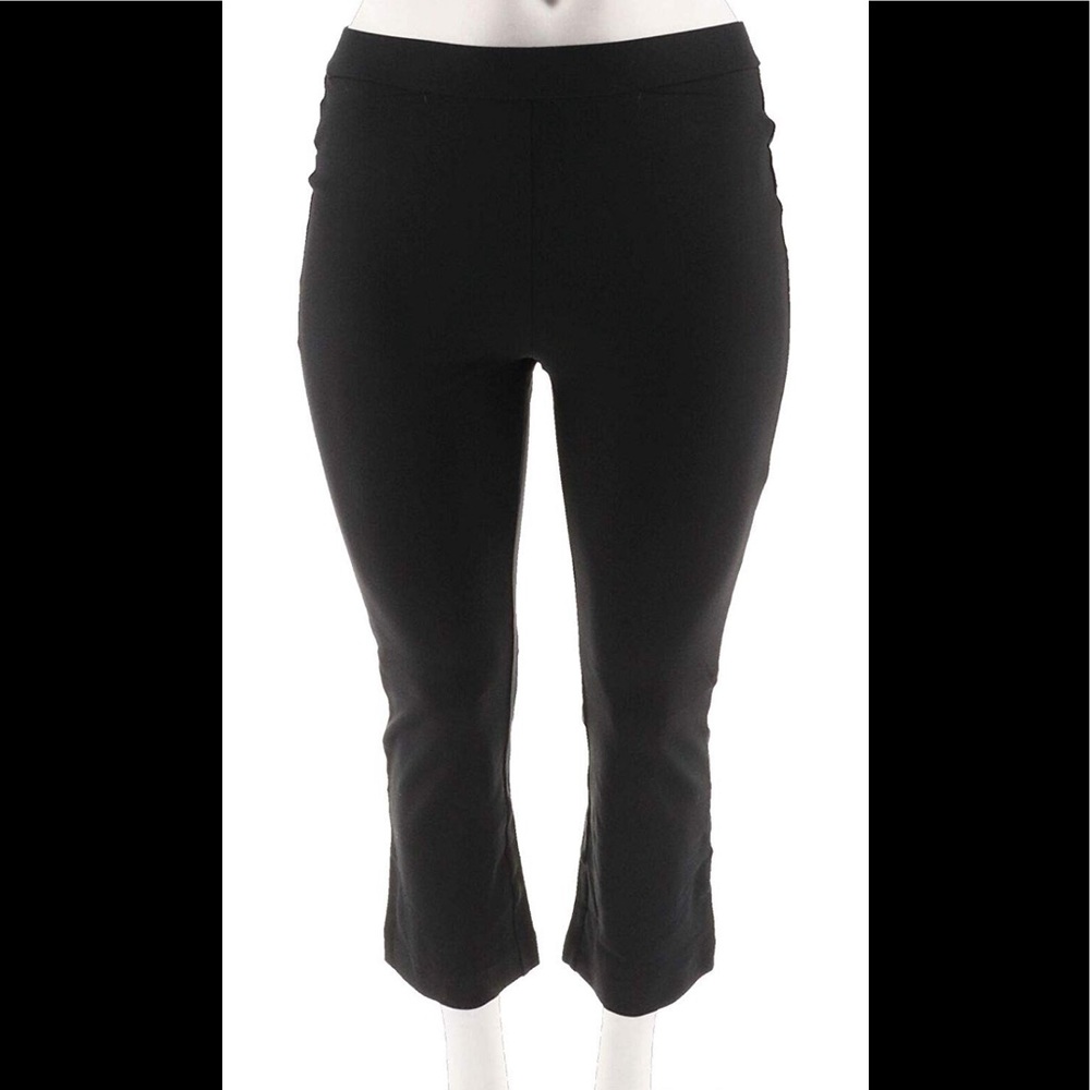 Shape FX straight leg ponte knit cropped trousers